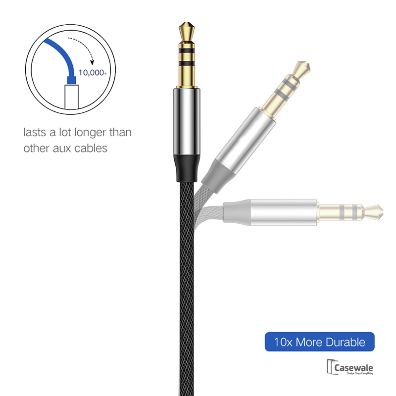 3.5mm Jack Aux Speaker Car Audio Cable