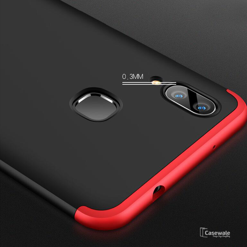 360 Full Body Protection Hard Matte Case For Vivo V9