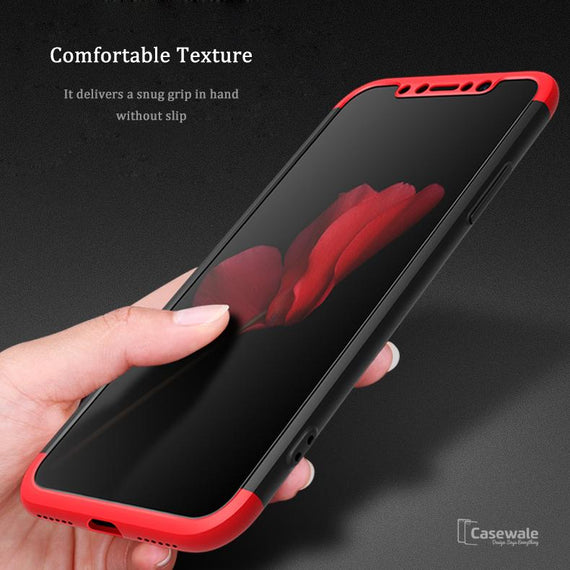 360 Full Body Hard Matte Protective Case For iPhone XS