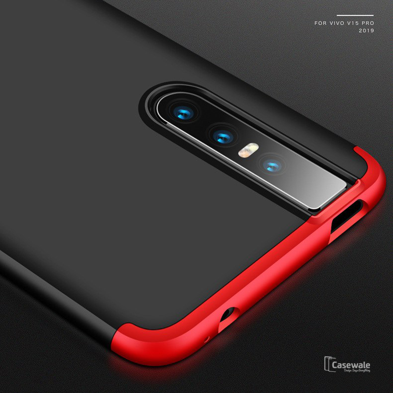 360 Full Body Hard Protection Matte Case For Vivo V15 Pro