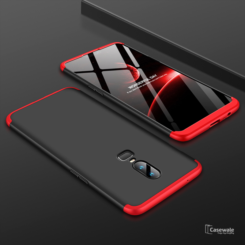 360 Full Body Protection Hard Matte Case for OnePlus 6 [100% Original GKK]
