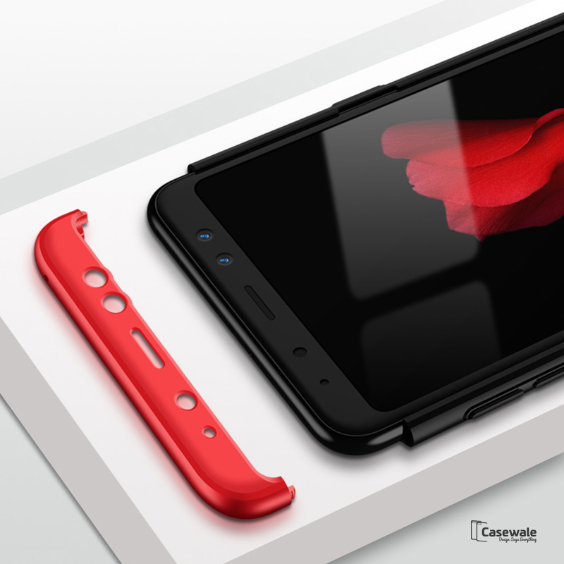 360 Protection Hard Phone Case for Galaxy A6 [100% Original GKK]