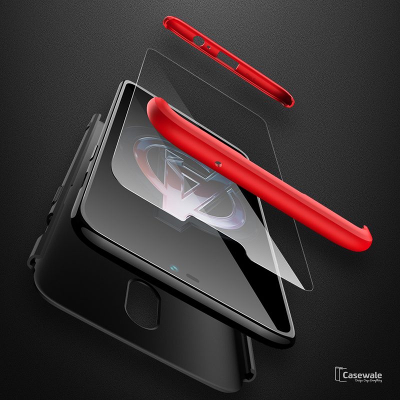 360 Full Body Protection Hard Matte Case for OnePlus 6 [100% Original GKK]