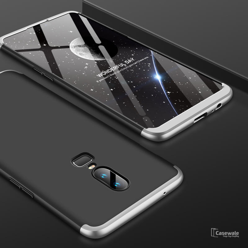 360 Full Body Protection Hard Matte Case for OnePlus 6 [100% Original GKK]