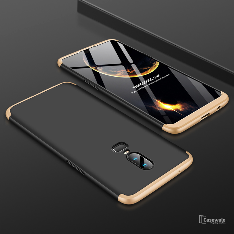 360 Full Body Protection Hard Matte Case for OnePlus 6 [100% Original GKK]