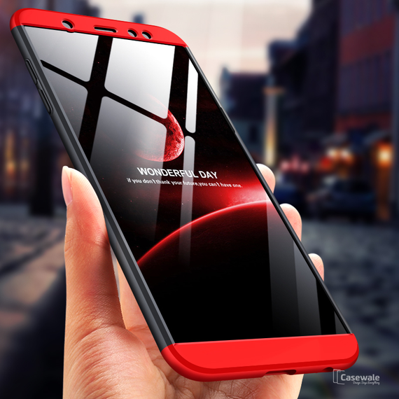 360 Protection Hard Phone Case for Galaxy A6 [100% Original GKK]