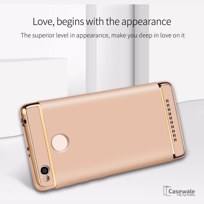 3 in 1 PC Hard Armor Luxury Covers for Redmi 3S Prime