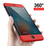 360 Protection Hard Phone Case for Apple iPhone 8, 8 Plus