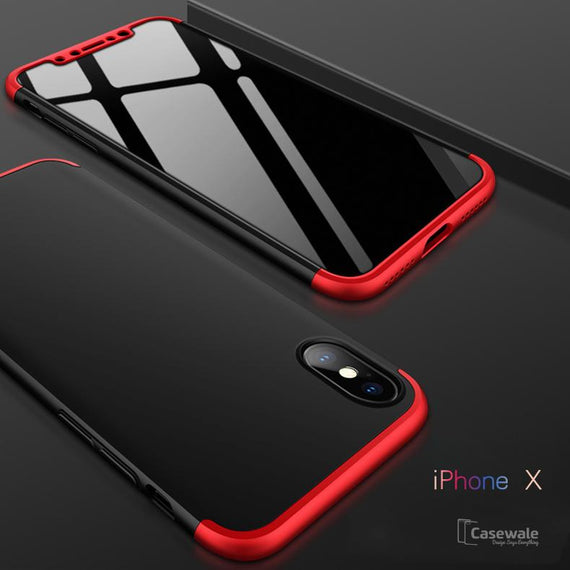 360 Full Body Protection Hard Matte Case For Apple iPhone X