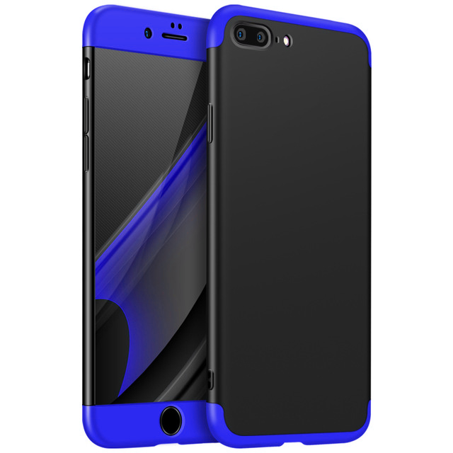 360 Protection Hard Phone Case for Apple iPhone 8, 8 Plus